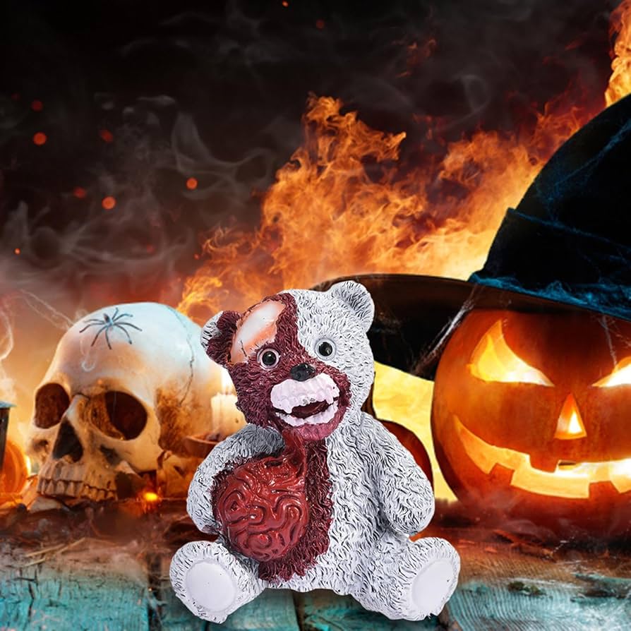 Amazon.co.jp: ハロウィン テディベア ぬいぐるみ - ホラー